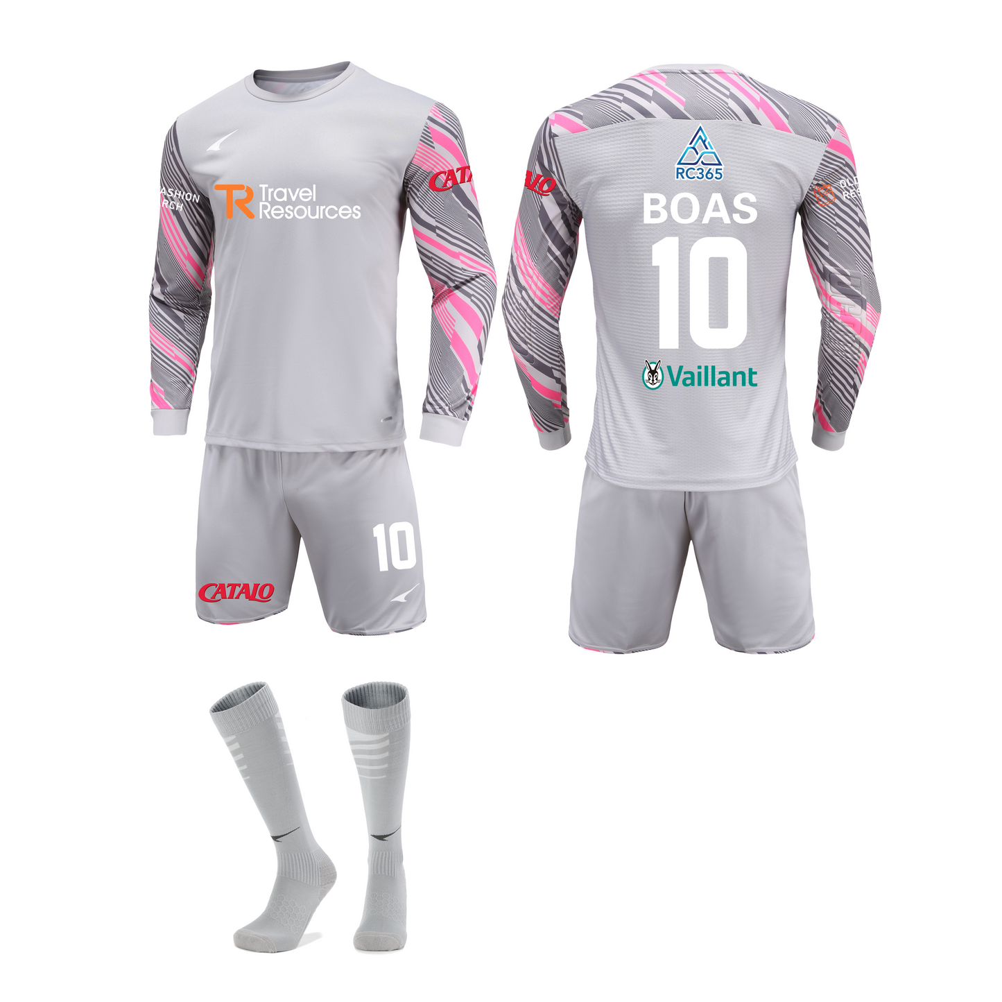 HKBOAS Standard Set - Home/Away Player/Goalkeeper Jersey Kit with Socks